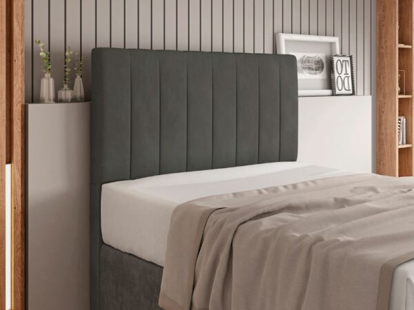 Cabeceira Itália Queen - Cinza Veludo
