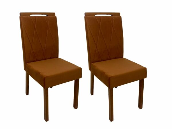 Conjunto Cadeiras Isa 2 unidades – Cinamomo/Terracota
